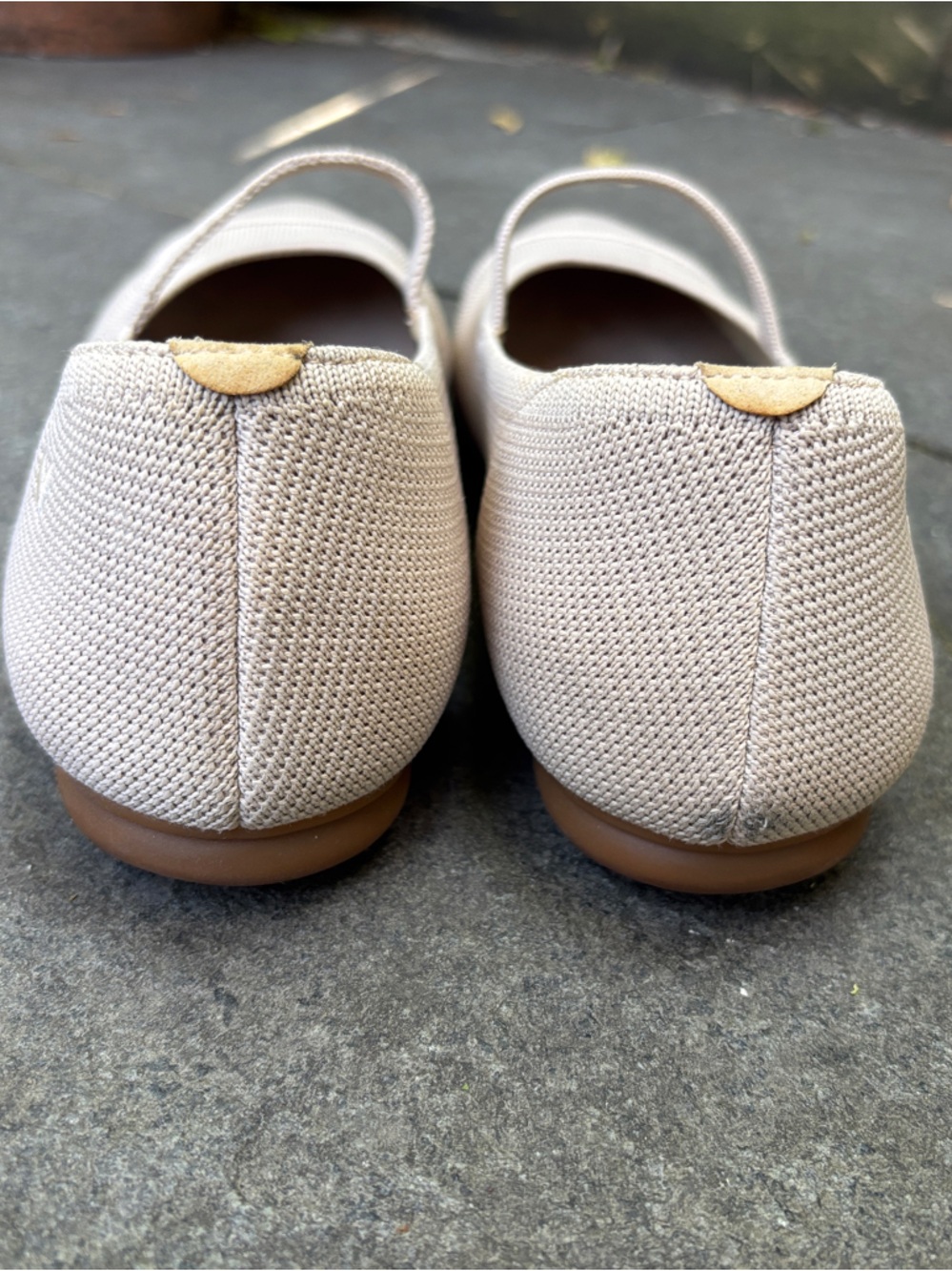 VIVAIA Women's Light Beige (nude)  almond toe Mary Jane flats - Picture 4 of 10